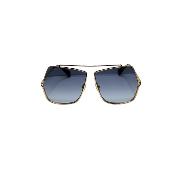 Max Mara Designer Aviator Sunglasses Gold Metal Frame Gradient Lens Elsa MM0006 main image 4